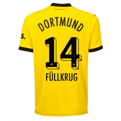 Borussia Dortmund Niclas Fullkrug #14 Domaci Dres 2023-24 Kratak Rukav